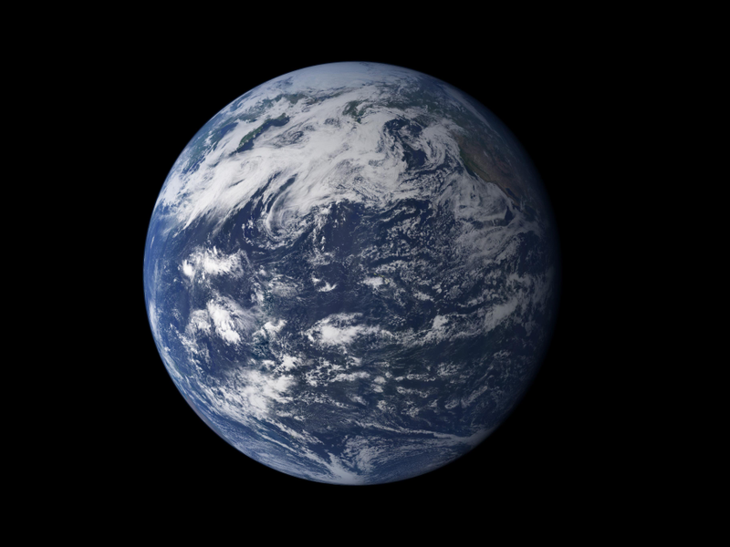 Illustration for article titled This Photo of Earth From the Hubble Telescope is Totally Fake